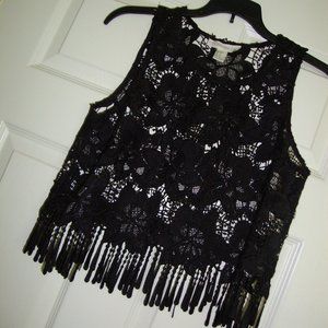 Crochet Fringe Tank Top